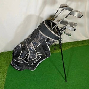 Top Flite and Adams Golf Complete Set With Camo Stand Bag