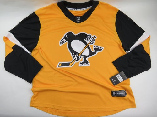 Fanatics Pittsburgh Penguins NHL Ice Hockey Gold Alternate Jersey Size 2XL NWT