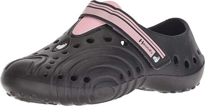 NEW HOUNDS WOMEN’S LIGHT WEIGHT ULTRALITE SHOES SLIP-ON BLACK/PINK, LADIES US 6
