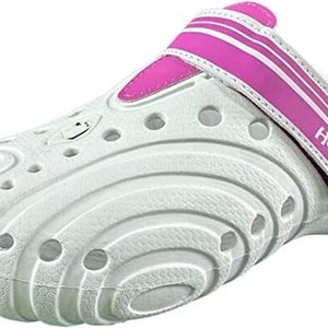 NEW HOUNDS WOMEN'S LIGHT WEIGHT ULTRALITE SHOES SLIP-ON WHITE PINK, LADIES US 6
