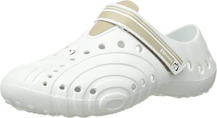 NEW HOUNDS WOMEN'S LIGHT WEIGHT ULTRALITE SHOES SLIP-ON WHITE/TAN, LADIES US 6