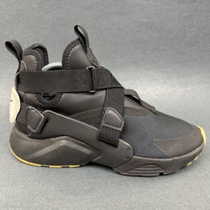 Nike Womens Air Huarache City Basketball Shoes Black AH6787-003 Leather Size 9.5