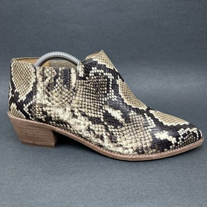 Madewell Heather Natural Snake Embossed Leather Chelsea Boot Womens Size 10