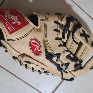 Used Right Hand Throw Rawlings First Base Gold Glove Elite Baseball Glove 13"
