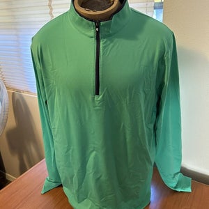 NWT FOOTJOY LIGHTWEIGHT SOLID MIDLAYER W/TRIM QUARTER ZIP PULLOVER SIZE LARGE