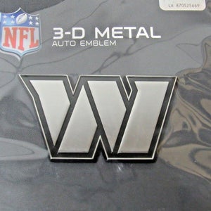 NFL Washington Commanders Auto Emblem Solid Metal Chrome by Fanmats