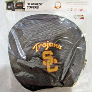 NCAA USC Trojans Head Rest Cover Double Side Embroidered Pair by Fanmats