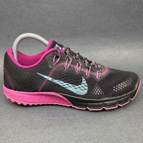 Nike Air Zoom Terra Kiger Womens 7.5 Black Pink Trail Running Shoes 599119 004