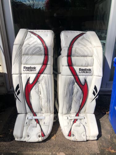 34" Reebok Pro Stock Larceny Goalie Leg Pads