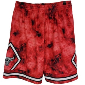 New Mitchell & Ness 1997-1998 Chicago Bulls NBA Shorts Reflective Collection Tie Dye SMALL 3M
