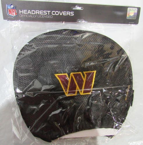 NFL Washington Commander Head Rest Cover Double Side Embroidered Pair by Fanmats