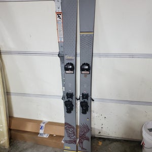 Used 186 cm Line Outline Powder Skis With Tyrolia Attack 13 bindings