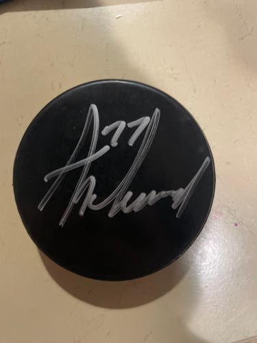 Signed Tony Deangelo Puck