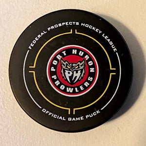 PORT HURON PROWLERS FPHL OFFICIAL GAME PUCK