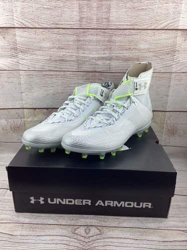 Under Armour Highlight MC Football Cleats White/Silver 3023716-106 11.5