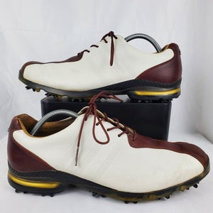 Adidas AdiPure TP Leather Men's Golf Shoes White/Cognac Q44796 Size 10.5
