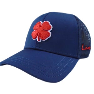 NEW Black Clover Premium Clover #10 Mesh Navy/Red Fitted S/M Hat/Cap