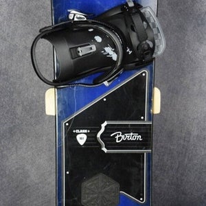 BURTON CLASH SNOWBOARD SIZE 161 CM WITH NEW CHANRICH LARGE BINDINGS