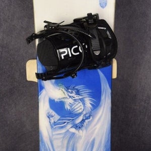 BURTON MOTION SNOWBOARD SIZE 151 CM WITH NEW PICCO LARGE BINDINGS