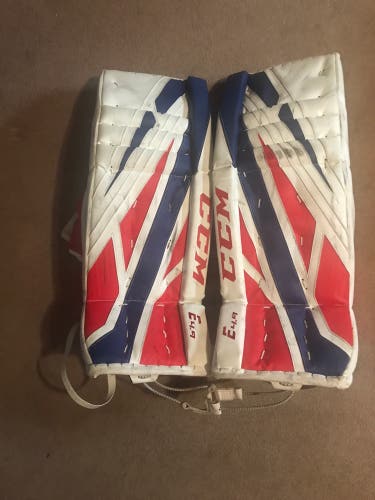 Used 32" CCM Extreme flex 4.9 Goalie Leg Pads
