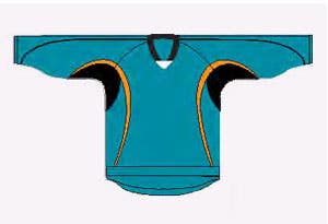 NEW KAMAZU FLEXX ICE Practice Hockey Jersey - ADULT MEDIUM Teal Orange Black