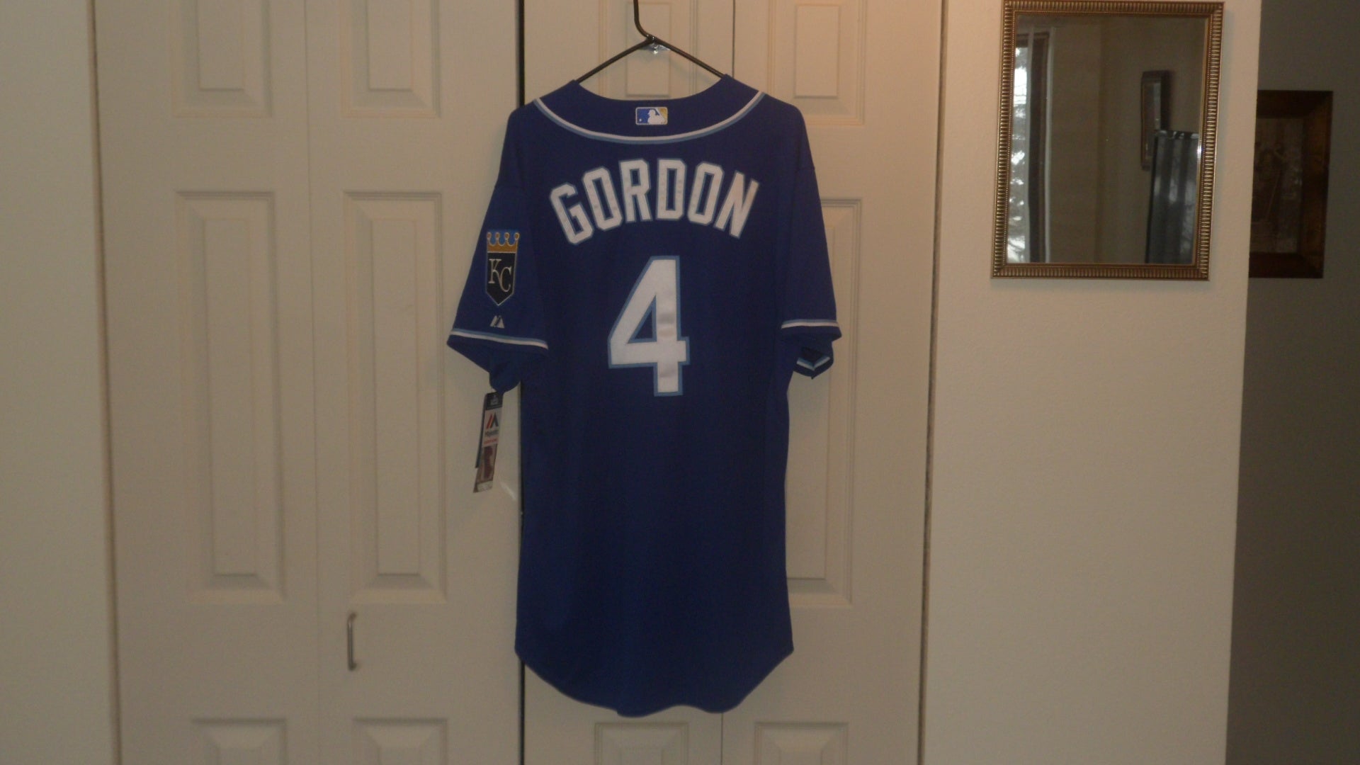 Authentic Majestic Kansas City Royals Alex Gordon Jersey - size 48 (XL)