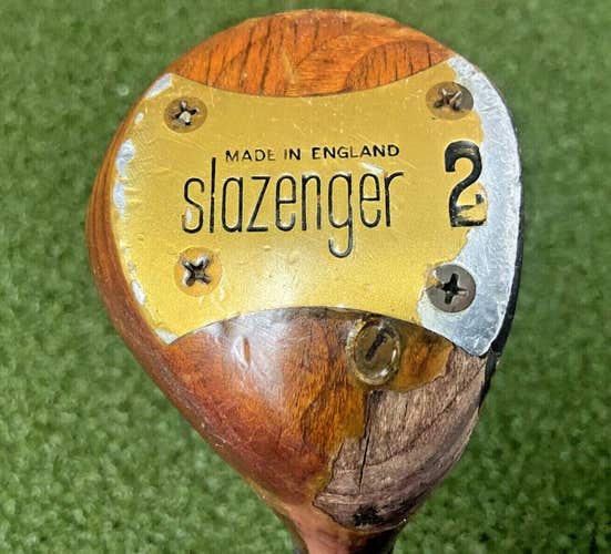 Slazenger 2 Wood Made In England RH Regular Steel ~42.5"/ Nice Whipping / mm5600
