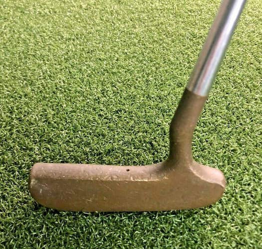 Ben Hogan 152 Brass Putter / 2-Way / Fluted Steel / 35" / NEW GRIP / sa6780