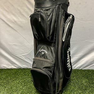 Gently Used Callaway X-Series 14-Way Golf Cart Carry Golf Bag Black Ships Free