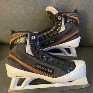 Used Bauer Regular Width Size 8.5 Elite Hockey Goalie Skates