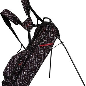 NEW 2023 TaylorMade Flextech Lite Prints Icon Black 4 Way Stand/Carry Bag