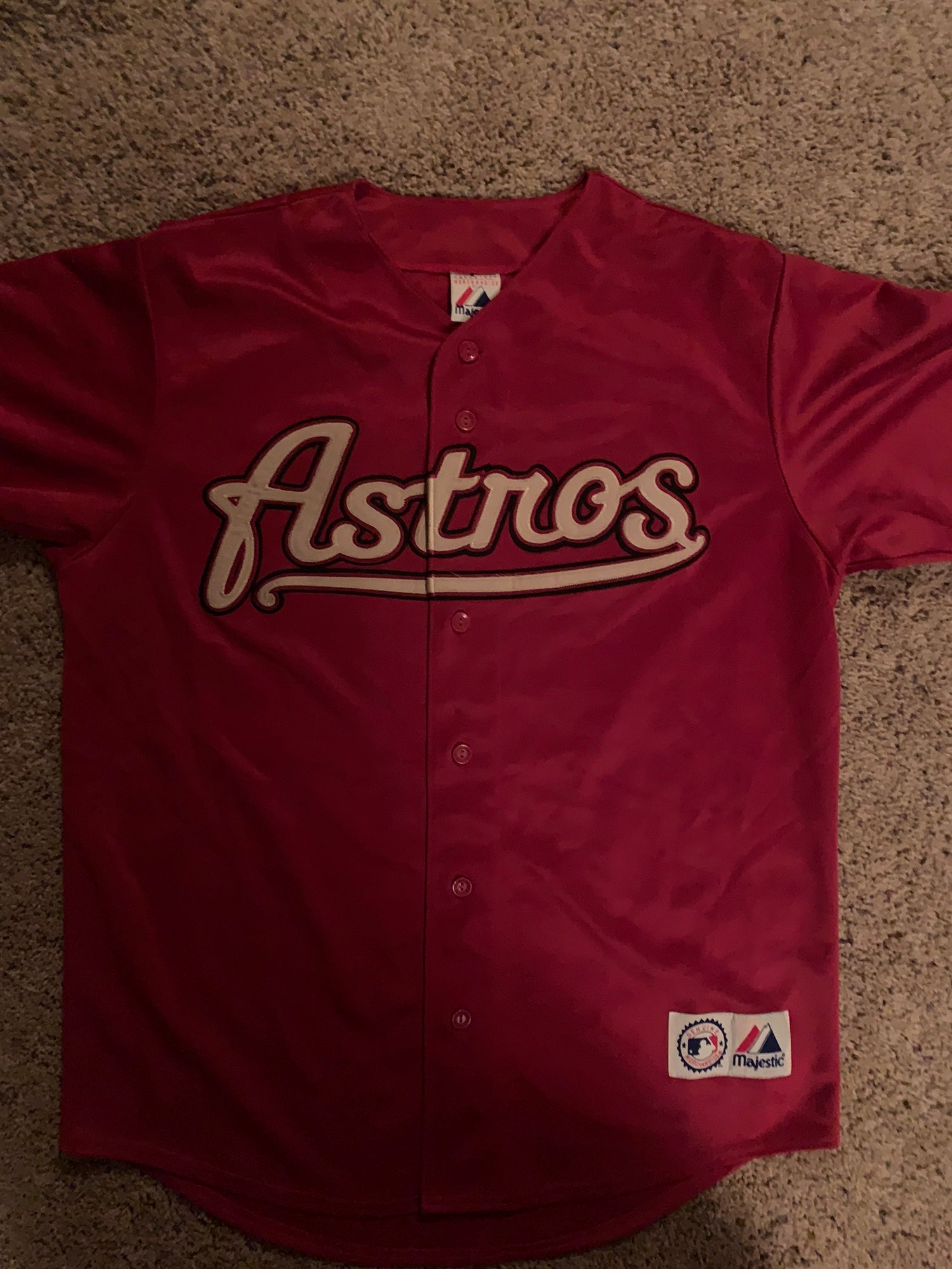 Houston Astros *Berkman* MLB Majestic Size 14/16 Yrs