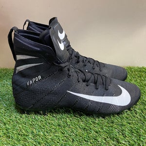 Nike Vapor Untouchable 3 Elite AO3006-010 Black Football Cleats Mens 12.5 NEW