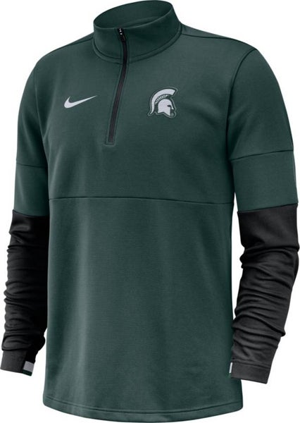 Spartans, Michigan State Nike Dri-Fit UV Coaches Long Sleeve Top