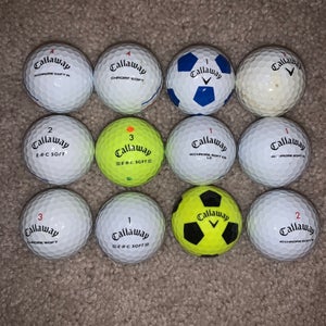 12 Callaway Chrome Soft and ERC Soft Golf Balls