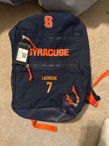 RARE Syracuse Lacrosse Team Issued Blue New Men's Nike Backpack