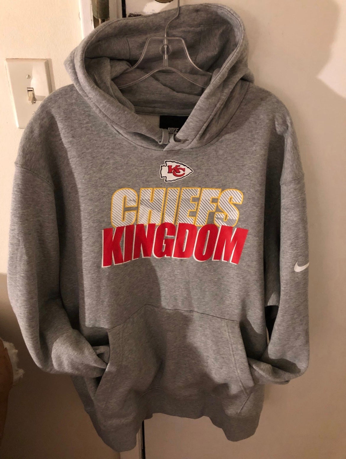 Nike NFL Kansas City Chiefs Showout Hoodie Team Issued On-Field 2XL  NKD9-356T