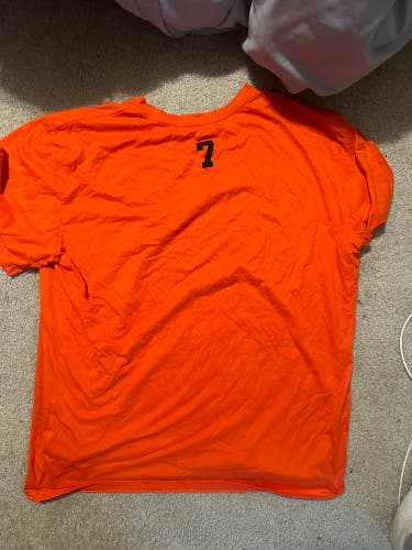 RARE Syracuse Lacrosse Team Issued Orange Men's Nike Game Under Shirt