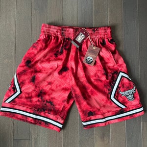 Mitchell & Ness Chicago Bulls Galaxy Reflective Swingman Shorts Size M $110