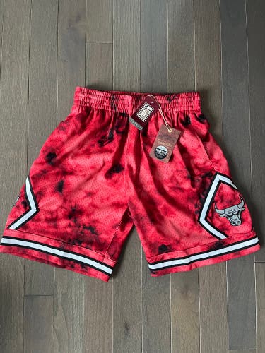 Mitchell & Ness Chicago Bulls Galaxy Reflective Swingman Shorts Size M $110