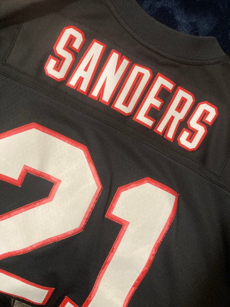 Deion Sanders #21 Atlanta Falcons Legacy Throwback NFL Jersey Red