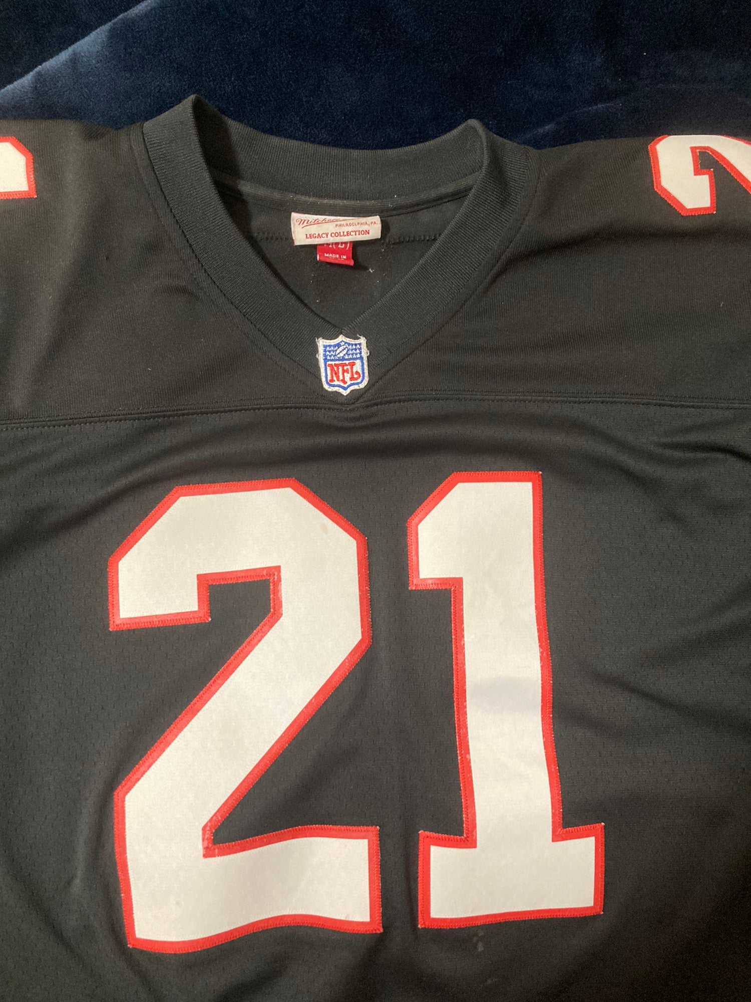 Vintage Atlanta Falcons Deion Sanders Jersey #21 for Sale in