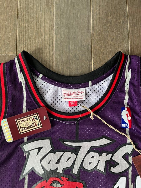 Men's Mitchell & Ness Tracy McGrady Purple Toronto Raptors 1996-97 Hardwood Classics NBA 75th Anniversary Diamond Swingman Jersey Size: Small