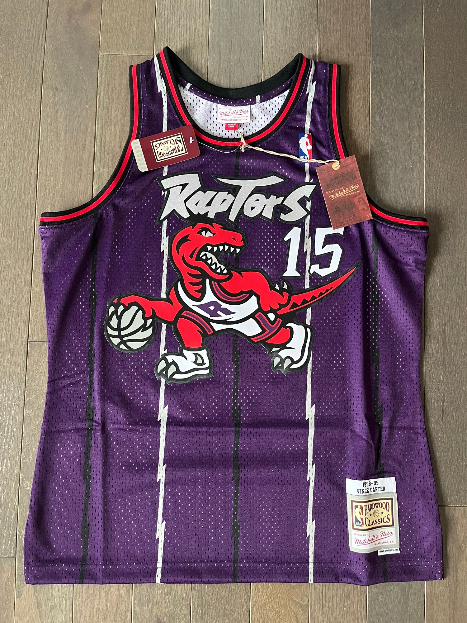 HotelomegaShops - Mitchell & Ness Men NBA Toronto Raptors Vince Carter Tee  Purple '98-99 3120LVNCCRTR
