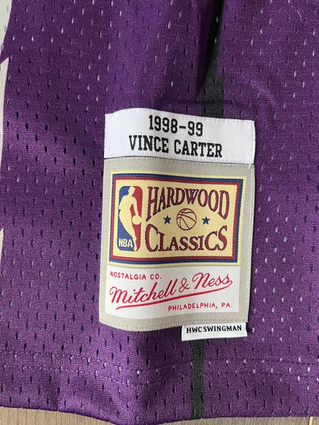 Women's Mitchell and Ness Toronto Raptors NBA Vince Carter Hardwood  Classics Swingman Jersey
