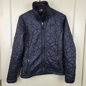 The North Face Womens Black Lightweight Puffer Quilted Full Zip Jacket Size: S