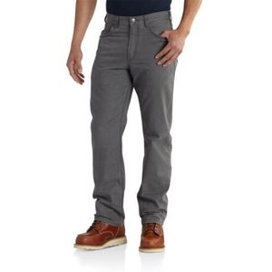 Carhartt Rugged Flex Relaxed Fit 5 Pocket Gray Work Pants  54x32