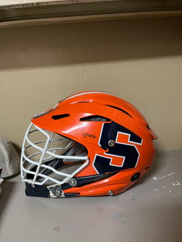 Syracuse Team Issued Game Worn Lacrosse Helmet STX Rival