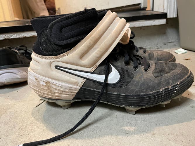 8.5 Black Men's Metal High Top Nike Alpha Huarache Elite 2