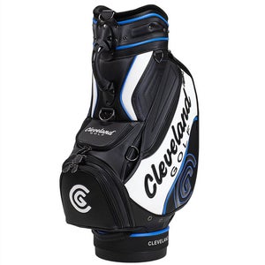 2022 Cleveland Golf CG 6-Way Black/Blue/White Staff Bag